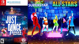 Just Dance 2023 Edition All 5 Stars 91 Switch Longplay [upl. by Shandy]