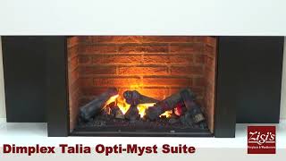 Flame Effect Demo  Dimplex Talia Opti Myst Suite [upl. by Anaejer]