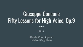 GConcone 50 Op9 No4 High Voice [upl. by Radbourne]