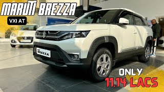 2024 Maruti Brezza VXI AT VFM Variant Review MotorVahan [upl. by Drazze]