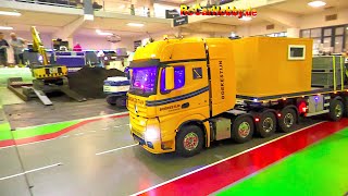 AMAZING RC TRUCK ACTION AT MODELBOUWSHOW AUTOTRON Rosmalen 213 [upl. by Taub]