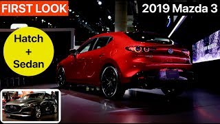 2019 Mazda 3 Sedan  Hatch  FIRST LOOK [upl. by Gavrila463]