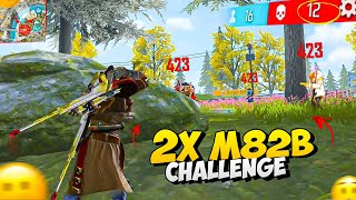 2x M82B On Fire🔥 Op Solo vs Squad Gameplay with B2K Bundle 🎯 Garena Free Fire [upl. by Akimit361]