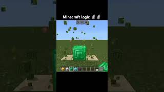 Minecraft logic 🗿🗿minecraft memesanimeart anime art funny food music minecraftshorts edit [upl. by Akirre]