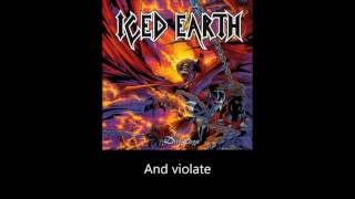 Iced Earth  Violate Lyrics [upl. by Auqined]