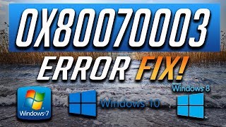 Fix Windows Update Error 0x80070003 in Windows 1087 2024 Tutorial [upl. by Altheta]