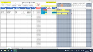 TAREAS DIARIAS ACTIVIDEDES EN EXCEL [upl. by Boy]