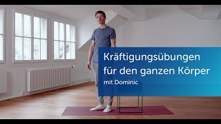 Krafttraining für Anfänger 5 Basic Übungen ohne Geräte [upl. by Juakn]