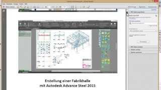 Erstellen einer Fabrikhalle mit Autodesk Advance Steel  Schritt 09 [upl. by Aidnac]