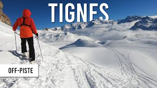 Powder day offpiste skiing in Tignes Val dIsere [upl. by Ronnoc]