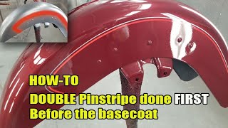 How To  Harley double pinstripes made easy [upl. by Yug134]