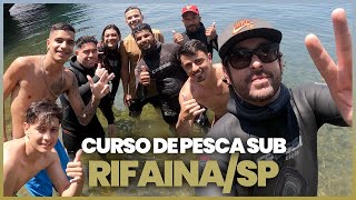 Curso de Pesca Sub em Rifaina [upl. by Anicart]