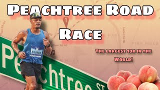 The Largest 10K In The World  2024 Atlanta Peachtree Road Race [upl. by Halimaj]