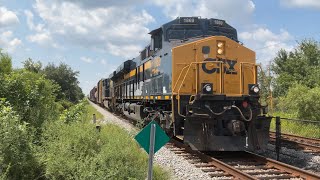 CSX and SunRail railfaninng in Meadow Woods and Taft FL ft 1869 8724 [upl. by Pathe12]