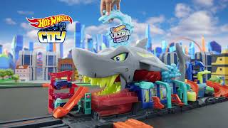 HOT WHEELS CITY ULTIMATE GARAGE ET STATION DE LAVAGE REQUIN  AD [upl. by Darrey]