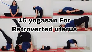 16 yogasan for Retroverted uterus [upl. by Windham]