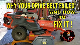 Ariens Hydro Belt Failure Why It Broke and How To Repair What Caused It IkonX52 Zero Turn [upl. by Nnairrehs]