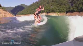 How to Wakesurf 101  Tandem Wakesurfing [upl. by Lucian]