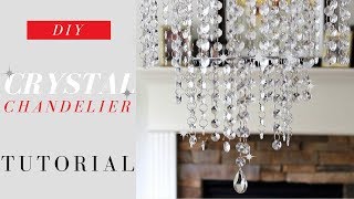 DIY Crystal Chandelier Tutorial  Elegance for ONLY 20 [upl. by Simonne]