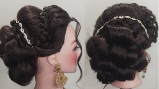 Easy party bubble bun hairstyles  Simple classic jura Hairstyle [upl. by Ehcadroj]