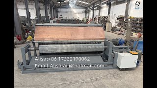 Full Automatic Welded Wire Mesh Welding Machine With Separate Mesh Rolling and Unloaded Machine [upl. by Eillas]