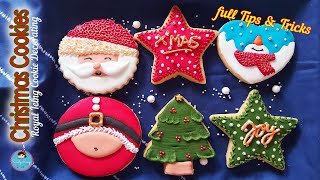 Royal Icing Cookie Decorating  Sugar Cookies  Christmas Cookies [upl. by Naud]