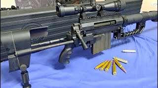 Socom Gear M200 CheyTac Intervention Shell Ejecting Gas Airsoft Shooting 20200216 [upl. by Harle511]