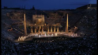 operaclassica video Aida 1913 arena di Verona [upl. by Rednaskela696]