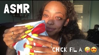 ASMR  Chick Fil A Mukbang 🐥❤️ [upl. by Lorak]