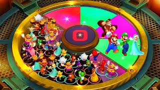 Super Mario Party Minigames  Mario vs Luigi vs Donkey Kong vs Rosalina Master CPU [upl. by Natsirk882]