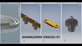 Pier CAD 3D  Corso base Inventor Pro Video 91 Animazione vincoli [upl. by Adikram]