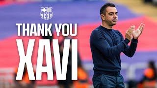 THANK YOU XAVI 🫶💙❤️ FC Barcelona [upl. by Notyep340]