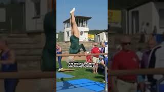 Oldest active gymnast of the world facts youtubeshorts viralshorts [upl. by Ahsienel]