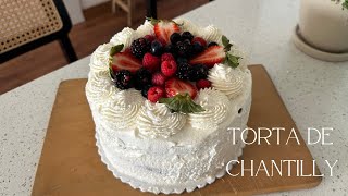 No compres más torta de cumpleaños  TORTA DE CHANTILLY Y FRUTOS ROJOS  receta asmr [upl. by Serrell]