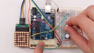 Arduino Zeichenprogramm auf 8x8 LED Matrix Display MAX7219 [upl. by Utir719]