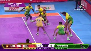 Best Comeback Moment Of Patna Pirates  Match 15  Pro Kabaddi league Season 11 [upl. by Averat858]