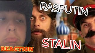 russian reacts to Stalin vs Rasputin epic rap battles of history [upl. by Farlee]