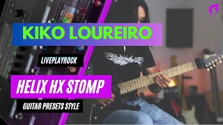 Kiko Loureiro style Helix HX Stomp guitar presets Liveplayrock kikoloureiro line6helix hxstomp [upl. by Aruam]