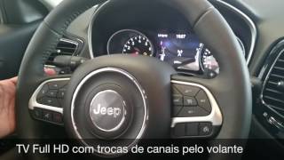 Jeep Compass 2017  Desbloqueio de imagem  TV FULL HD  Espelhamento de Imagem [upl. by Ruvolo]