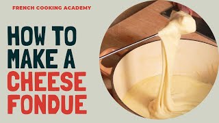 How to make a cheese fondue at home recipe tutorial [upl. by Kcitrap580]