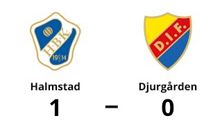 Halmstad BK  Djurgården IF 10  Allsvenskan Höjdpunkter [upl. by Nuahsyt]