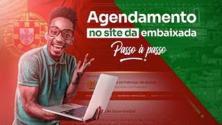 COMO AGENDAR NO SITE DA EMBAIXADA❓️  Passo à passo [upl. by Laehpar]