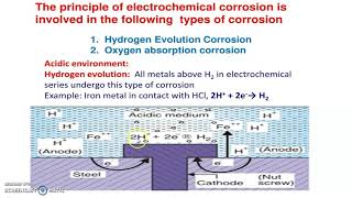 Hydrogen evolution and Oxygen Absorption Mechanism of wet corrosionElectrochemical Corrosion [upl. by Anitroc]