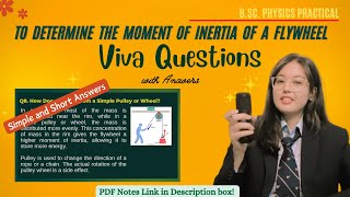 Flywheel Experiment  VIVA Questions with Answers [upl. by Elma]