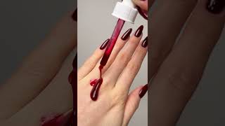 The PERFECT Red Nails At Home  Nail Polish Application amp Handcare nails nailhacks [upl. by Nylaf]