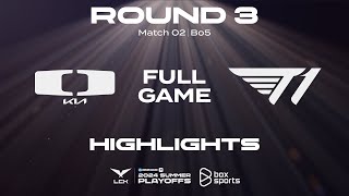 Full Highlights DK vs T1  Playoffs R3  LCK Mùa Hè 2024 Nhánh Thua [upl. by Weathers]