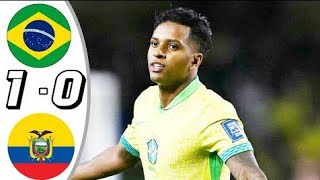 Brazil vs Ecuador 10 Extended Highlights 2024  UEFA nations league 2024 Brazil vs Ecuador [upl. by Yznel]