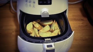 Batatas Fritas wedges saudaveis na Fritadeira Walita airfryer [upl. by Rebor]