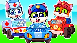 Rescue Team Is Coming 🚔 Simple Learning Songs On YouTube By PawsampPlay 🐾 [upl. by Heinrick89]