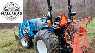 One Of The HANDIEST TRACTOR ATTACHMENTS  FRANSGARD Logging Winch RIPPING Vines [upl. by Ellard620]